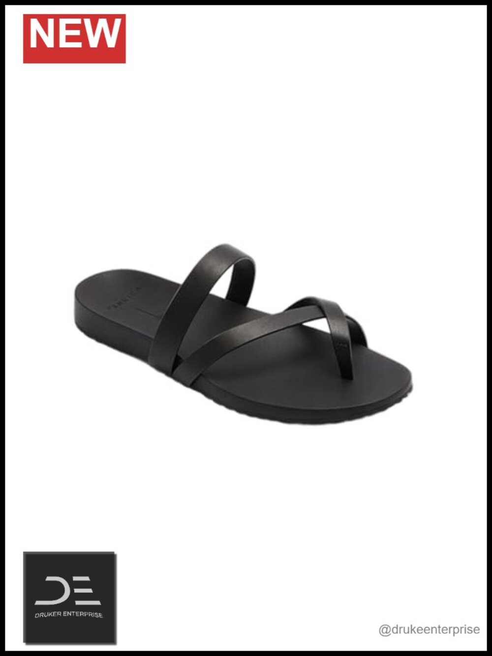 Waterproof Leather Slide Sandal Podiatrist-Designed Comfort